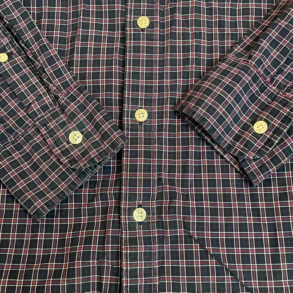J. Crew Men’s Plaid Long Sleeve Button Down Shirt